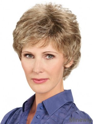 6 inch Short Wavy Brown Stylish Lace Front Wigs