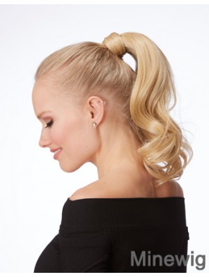 Cute and Perky Curly Gold Ponytails