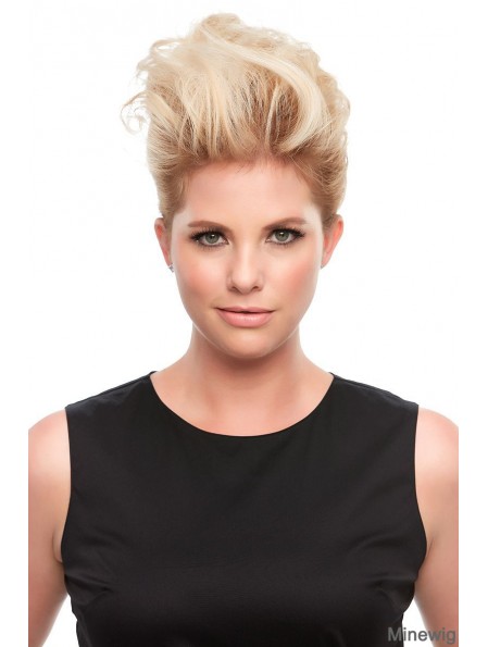 100% Remy Human Hairpiece Monofilament Base Women Topper