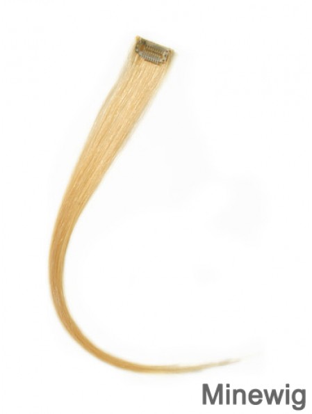 Trendy Blonde Straight Remy Human Hair Clip In Hair Extensions