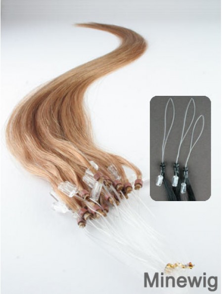 Popular Blonde Straight Micro Loop Ring Hair Extensions