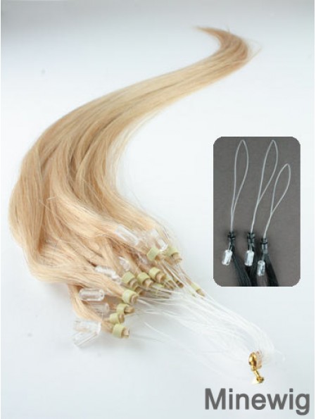 Ideal Blonde Straight Micro Loop Ring Hair Extensions