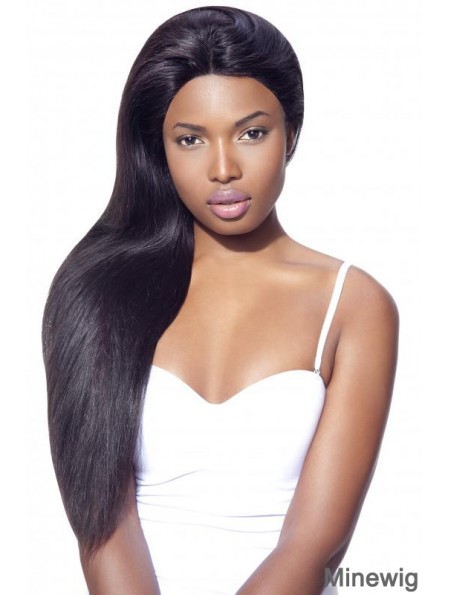 Black Long Straight Lace Frontals