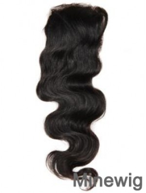 Online Black Long Wavy Lace Closures