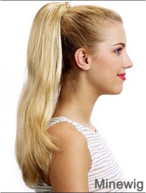 Stylish Straight Blonde Ponytails