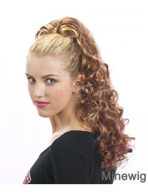 Flexibility Curly Brown Ponytails