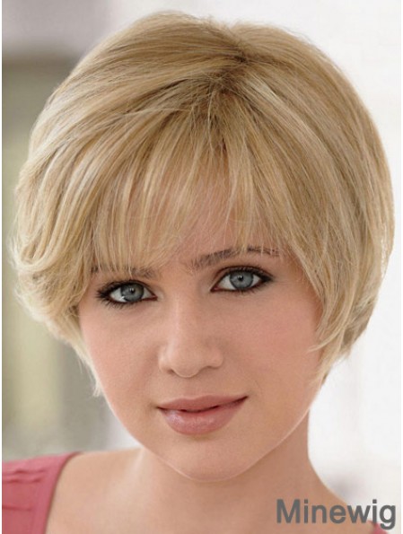 Lace Front Wigs UK Straight Style Blonde Color Layered Cut