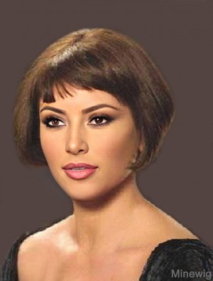 Catherine Zeta-Jones Velma Kelly Wigs Remy Human Lace Front Bobs Cut Short Style