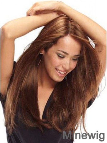 Human Hair Wigs Monofilament Cap Auburn Color 100% Hand Tied