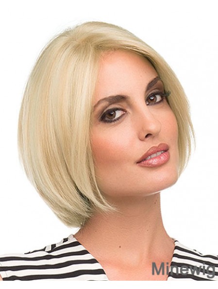 Chin Length Blonde Fashion 10 inch Straight Bob Wigs