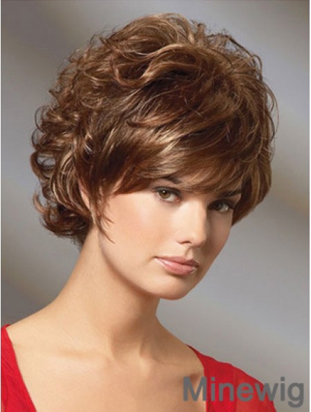 Curly Auburn Gorgeous Short Classic Wigs