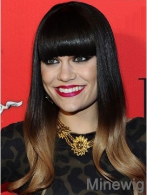 Jessie J Hair Ombre/2 Color With Bangs Monofilament Long Length