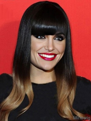 Jessie J Hair Ombre/2 Color With Bangs Monofilament Long Length