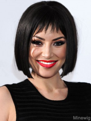 10 inch Hairstyles Black Chin Length Straight Bobs Jessie J Wigs