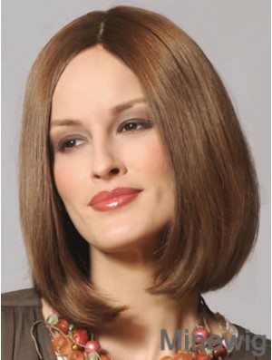  Refined Lace Front Straight Shoulder Length Remy Human Lace Wigs