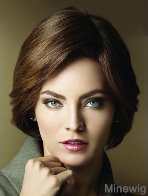 Layered Short Brown Straight Popular Petite Wigs