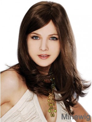Straight Layered 100% Hand-tied Brown Best Long Wigs