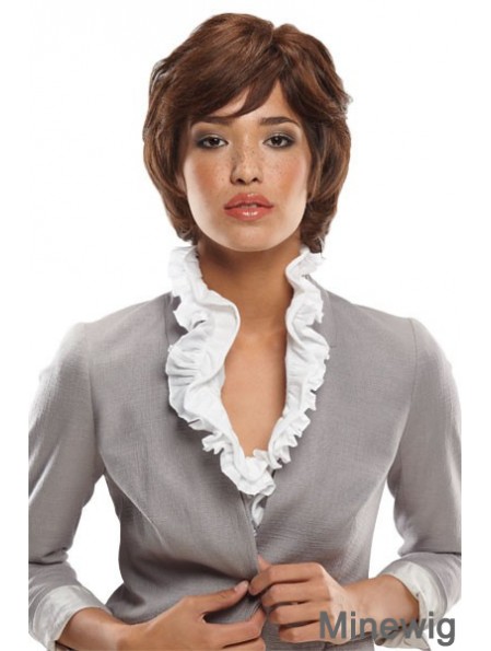 10 inch No-Fuss Auburn Bobs Monofilament Wigs