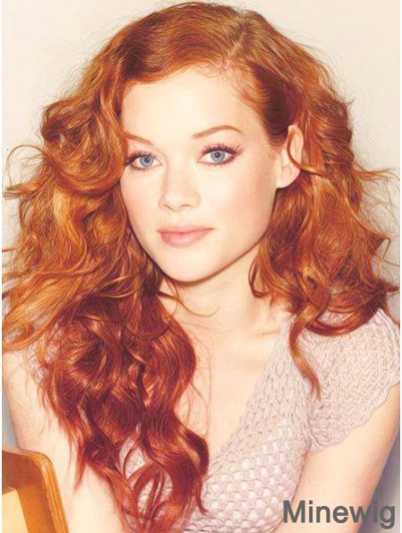 Without Bangs Long Copper Wavy 20 inch Cheapest Human Hair Jane Levy Wigs