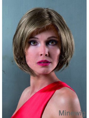 Lace Front Chin Length Straight Brown Discount Bob Wigs