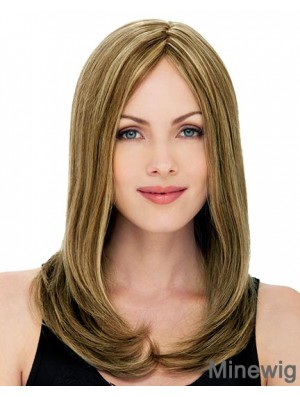 20 inch Blonde Long Layered Straight Affordable Lace Wigs