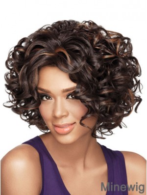 Wigs African American With Synthetic Capless Chin Length Curly Style