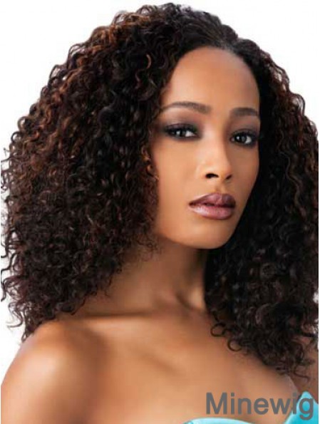 African Wigs For Sale With Capless Synthetic Brown Color Kinky Style