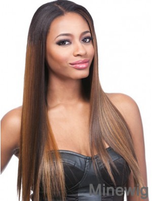 24 inch Ombre/2 Tone Lace Front Wigs For Black Women