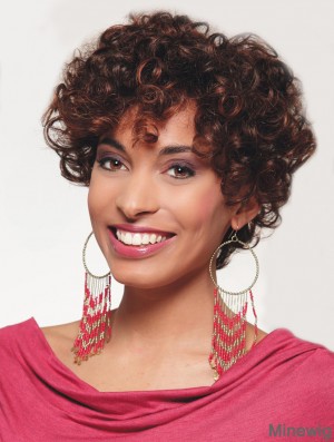 10 inch Auburn Monofilament Wigs For Black Women