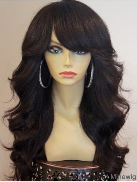 African American Lace Front Wigs With Bangs Lace Front Brown Color