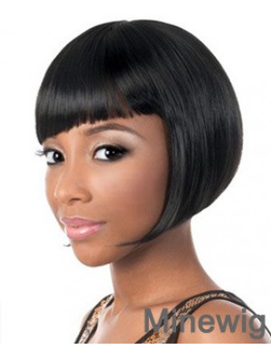 Short Black Yaki Bobs New African American Wigs