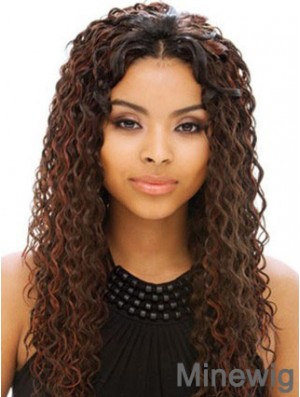 Long Auburn Without Bangs Curly Online Full Lace Wigs