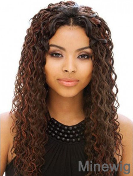 Long Auburn Without Bangs Curly Online Full Lace Wigs