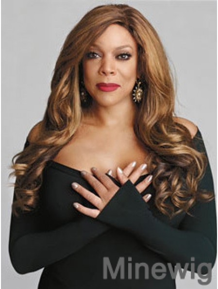 Without Bangs Wavy Blonde 24 inch Designed Wendy Williams Wigs