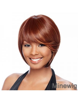 Short Auburn Straight Bobs Best African American Wigs