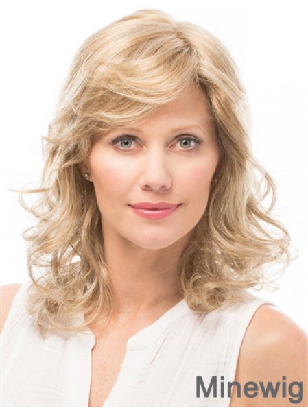 Layered 14 inch Shoulder Length Wavy Style Medium Wigs