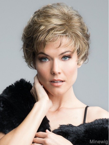 Curly Blonde Short 8 inch Gorgeous Classic Wigs