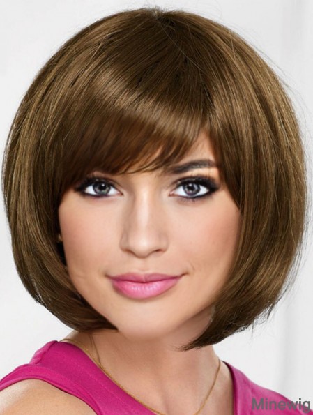 10 inch Chin Length Blonde Straight Online Bob Wigs