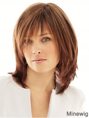 Synthetic Wigs Online UK With Monofilament Layered Cut Straight Style