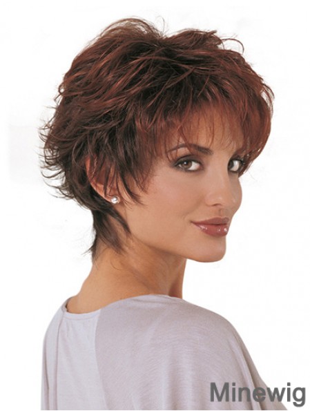 Synthetic Fashion Wigs Classic Cut Short Length Auburn Color