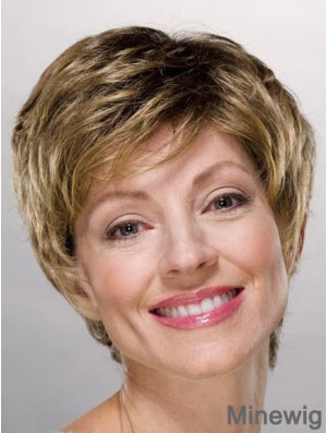 Ladies Wigs Cheap Synthetic With Capless Boycuts Short Length