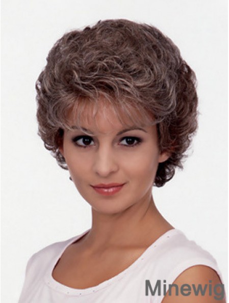 Cheap Beautiful Synthetic Hair Short Length Classic Cut Curly Style