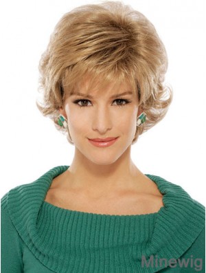 Wavy Blonde Suitable Short Classic Wigs