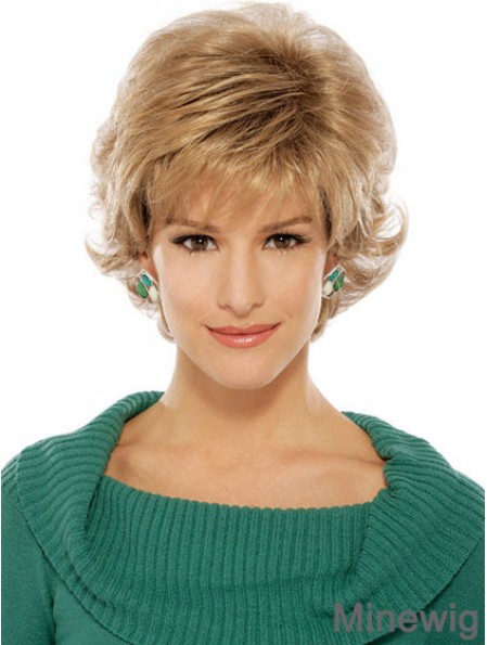 Wavy Blonde Suitable Short Classic Wigs