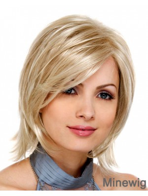 Blonde Synthetic Lace Front Wigs Bobs Hair Cuts Chin Length