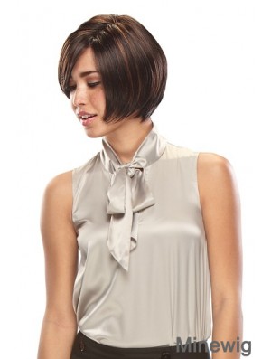 Lace Front Short Straight Brown Online Bob Wigs