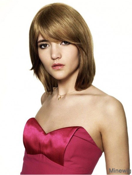 Chin Length Bobs Straight Auburn Incredible Synthetic Wigs