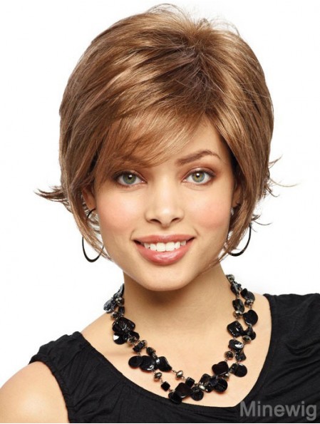 Straight Layered 10 inch Auburn Good Synthetic Wigs