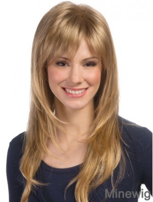 Wavy Layered Long Blonde Top Lace Front Wigs