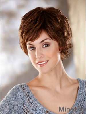 Wavy Brown Amazing Short Classic Wigs